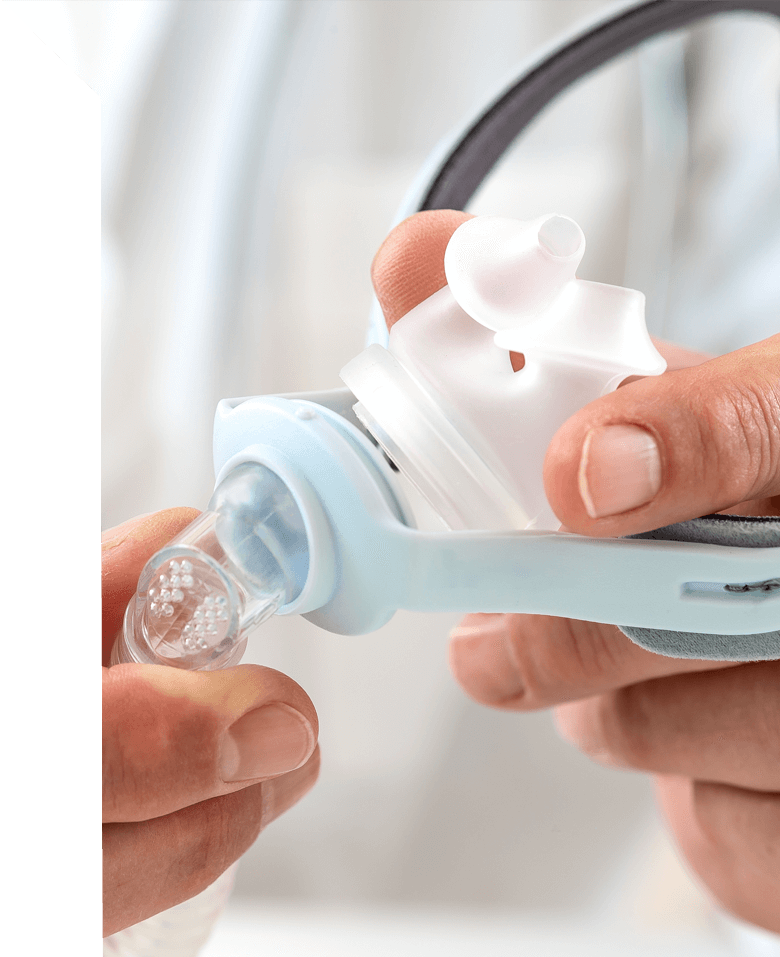 doctor holding cpap tube